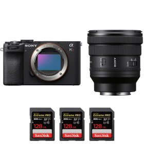 Sony A7CR Negro + FE PZ 16-35mm f/4 G + 3 SanDisk 128GB Extreme PRO UHS-II SDXC 300 MB/s-1