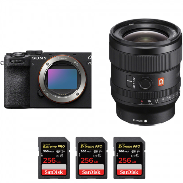Sony A7CR Noir + FE 24mm f/1.4 GM + 3 SanDisk 256GB Extreme PRO UHS-II SDXC 300 MB/s-1