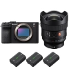Sony A7CR Noir + FE 14mm f/1.8 GM + 3 Sony NP-FZ100 - Appareil Photo Hybride|MCZ DIRECT