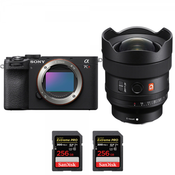 Sony A7CR Black + FE 14mm f/1.8 GM + 2 SanDisk 256GB Extreme PRO UHS-II SDXC 300 MB/s-1