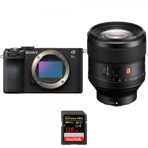 Sony A7CR Noir + FE 85mm f/1.4 GM + 1 SanDisk 128GB Extreme PRO UHS-II SDXC 300 MB/s - Appareil Photo Hybride|MCZ DIRECT