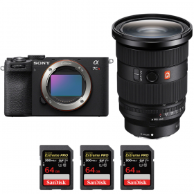 Sony A7CR Noir + FE 24-70mm f/2.8 GM II + 3 SanDisk 64GB Extreme PRO UHS-II SDXC 300 MB/s-1