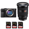 Sony A7CR Noir + FE 24-70mm f/2.8 GM II + 3 SanDisk 64GB Extreme PRO UHS-II SDXC 300 MB/s - Appareil Photo Hybride|MCZ DIRECT