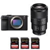 Sony A7CR Noir + FE 90mm f/2.8 Macro G OSS + 3 SanDisk 256GB Extreme PRO UHS-II SDXC 300 MB/s - Appareil Photo Hybride|MCZ DIRECT