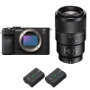 Sony A7CR Black + FE 90mm f/2.8 Macro G OSS + 2 Sony NP-FZ100|MCZ DIRECT
