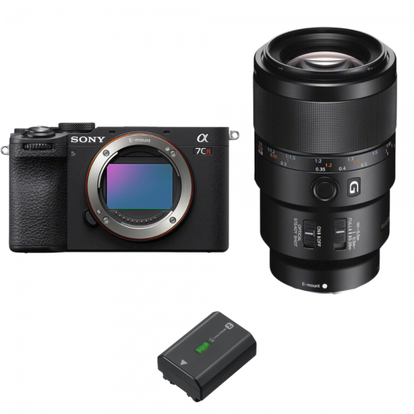 Sony A7CR Black + FE 90mm f/2.8 Macro G OSS + 1 Sony NP-FZ100-1