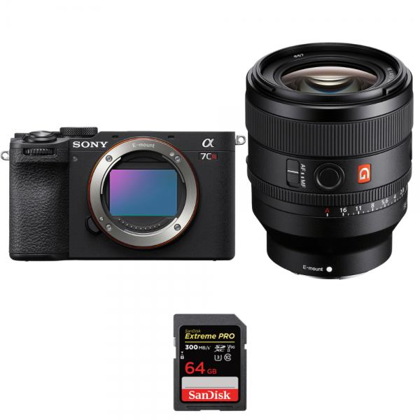 Sony A7CR Black + FE 50mm f/1.4 GM + 1 SanDisk 64GB Extreme PRO UHS-II SDXC 300 MB/s Sony Sony A7CR €4,453.00 MCZ DIRECT