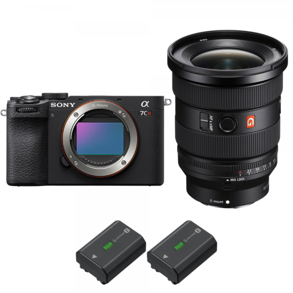 Sony A7CR Negro + FE 16-35mm f/2.8 GM II + 2 Sony NP-FZ100|MCZ DIRECT