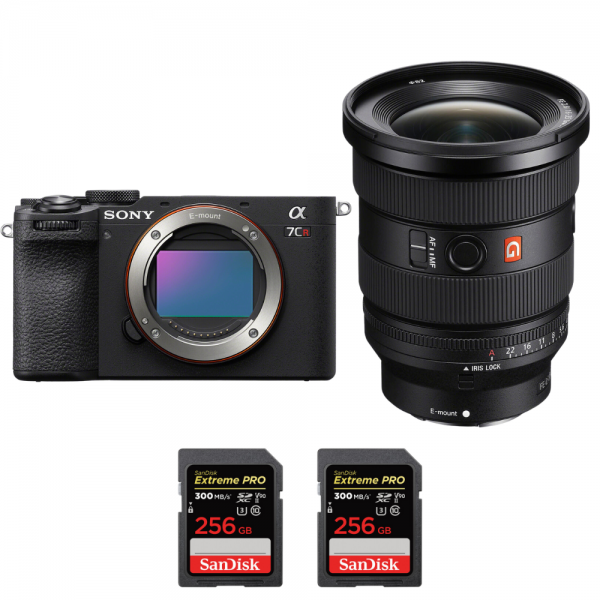 Sony A7CR Noir + FE 16-35mm f/2.8 GM II + 2 SanDisk 256GB Extreme PRO UHS-II SDXC 300 MB/s - Appareil Photo Hybride|MCZ DIRECT