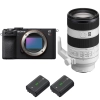 Sony A7CR Noir + FE 70-200mm f/4 Macro G OSS II + 2 Sony NP-FZ100 - Appareil Photo Hybride|MCZ DIRECT