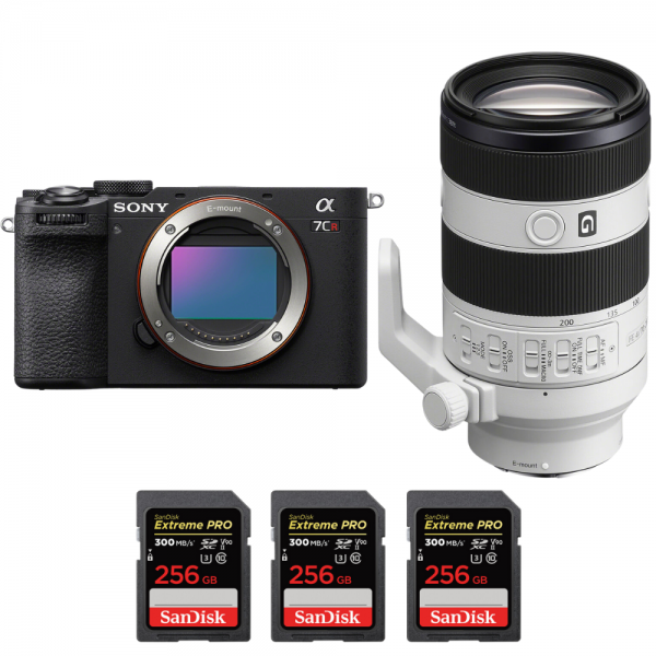 Sony A7CR Black + FE 70-200mm f/4 Macro G OSS II + 3 SanDisk 256GB Extreme PRO UHS-II SDXC 300 MB/s-1