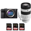 Sony A7CR Noir + FE 70-200mm f/4 Macro G OSS II + 3 SanDisk 64GB Extreme PRO UHS-II SDXC 300 MB/s - Appareil Photo Hybride|MCZ DIRECT
