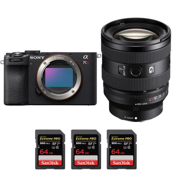 Sony A7CR Noir + FE 20-70mm f/4 G + 3 SanDisk 64GB Extreme PRO UHS-II SDXC 300 MB/s-1