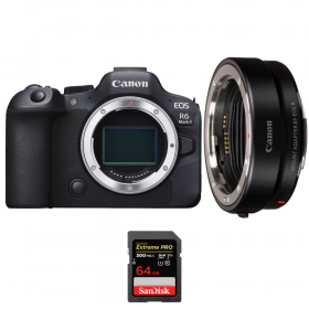Canon EOS R6 Mark II + EF-EOS R + 1 SanDisk 64GB Extreme PRO UHS-II SDXC 300 MB/s-1