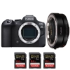 Canon EOS R6 Mark II + EF-EOS R + 3 SanDisk 64GB Extreme PRO UHS-II SDXC 300 MB/s - Appareil Photo Hybride|MCZ DIRECT