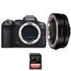 Canon EOS R6 Mark II + EF-EOS R + 1 SanDisk 128GB Extreme PRO UHS-II SDXC 300 MB/s - Appareil Photo Hybride|MCZ DIRECT