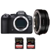 Canon EOS R6 Mark II + EF-EOS R + 2 SanDisk 128GB Extreme PRO UHS-II SDXC 300 MB/s - Appareil Photo Hybride|MCZ DIRECT