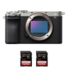 Sony A7CR Silver + 2 SanDisk 32GB Extreme PRO UHS-II SDXC 300 MB/s - Appareil Photo Hybride|MCZ DIRECT