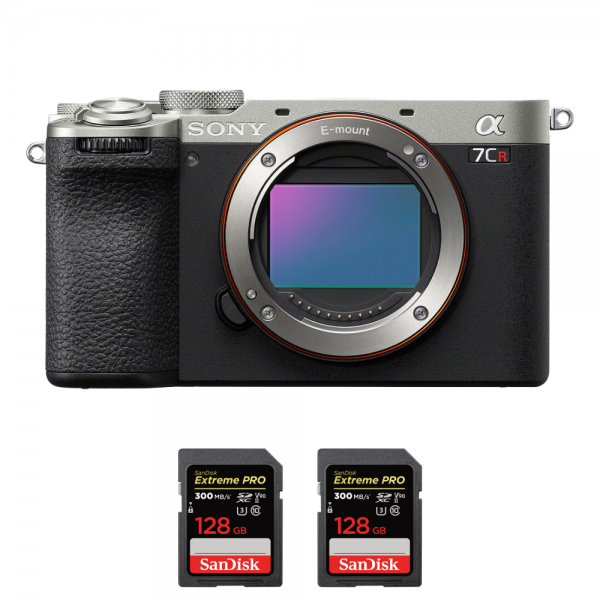 Sony A7CR Silver + 2 SanDisk 128GB Extreme PRO UHS-II SDXC 300 MB/s Sony Sony A7CR 2.450,00 € MCZ DIRECT