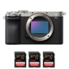 Sony A7CR Silver + 3 SanDisk 256GB Extreme PRO UHS-II SDXC 300 MB/s - Appareil Photo Hybride|MCZ DIRECT