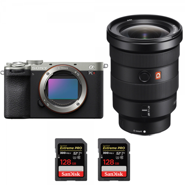 Sony A7CR Silver + FE 16-35mm f/2.8 GM + 2 SanDisk 128GB Extreme PRO UHS-II SDXC 300 MB/s|MCZ DIRECT