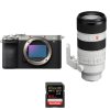 Sony A7CR Silver + FE 70-200mm f/2.8 GM OSS II + 1 SanDisk 64GB Extreme PRO UHS-II SDXC 300 MB/s - Appareil Photo Hybride|MCZ DIRECT