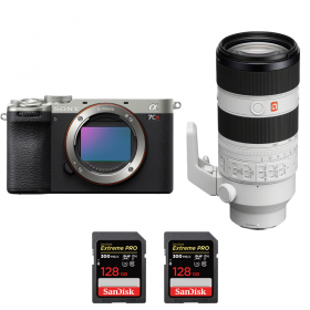 Sony A7CR Silver + FE 70-200mm f/2.8 GM OSS II + 2 SanDisk 128GB Extreme PRO UHS-II SDXC 300 MB/s-1