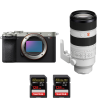 Sony A7CR Silver + FE 70-200mm f/2.8 GM OSS II + 2 SanDisk 128GB Extreme PRO UHS-II SDXC 300 MB/s - Appareil Photo Hybride|MCZ DIRECT Sony A7CR Silver + FE 70-200mm f/2.8 GM OSS II + 2 SanDisk 128GB Extreme PRO UHS-II SDXC 300 MB/s - Appareil Photo Hybride|MCZ DIRECT