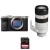 Sony A7CR Silver + FE 70-200mm f/2.8 GM OSS II + 1 SanDisk 256GB Extreme PRO UHS-II SDXC 300 MB/s - Appareil Photo Hybride|MCZ DIRECT Sony A7CR Silver + FE 70-200mm f/2.8 GM OSS II + 1 SanDisk 256GB Extreme PRO UHS-II SDXC 300 MB/s - Appareil Photo Hybride|MCZ DIRECT