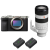 Sony A7CR Silver + FE 70-200mm f/2.8 GM OSS II + 2 Sony NP-FZ100|MCZ DIRECT Sony A7CR Silver + FE 70-200mm f/2.8 GM OSS II + 2 Sony NP-FZ100|MCZ DIRECT