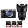 Sony A7CR Silver + FE 12-24mm f/2.8 GM + 3 SanDisk 32GB Extreme PRO UHS-II SDXC 300 MB/s - Appareil Photo Hybride|MCZ DIRECT