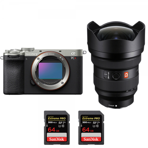 Sony A7CR Silver + FE 12-24mm f/2.8 GM + 2 SanDisk 64GB Extreme PRO UHS-II SDXC 300 MB/s-1
