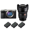 Sony A7CR Silver + FE 12-24mm f/2.8 GM + 3 Sony NP-FZ100|MCZ DIRECT