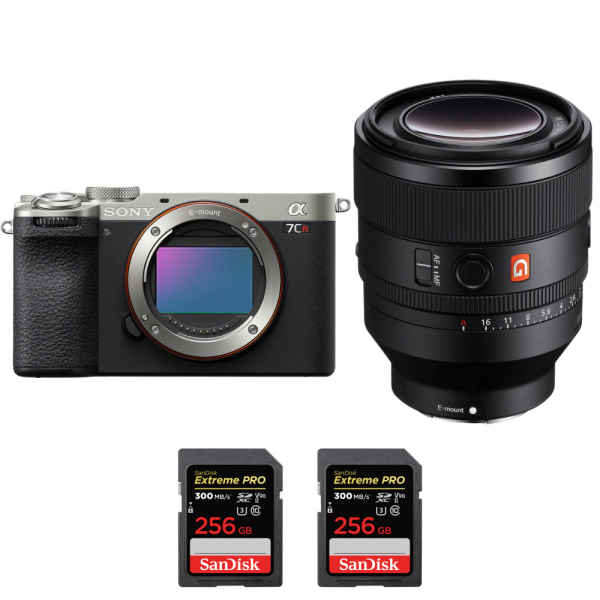 Sony A7CR Silver + FE 50mm f/1.2 GM + 2 SanDisk 256GB Extreme PRO UHS-II SDXC 300 MB/s|MCZ DIRECT