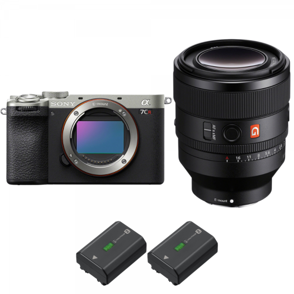 Sony A7CR Silver + FE 50mm f/1.2 GM + 2 Sony NP-FZ100|MCZ DIRECT