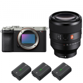 Sony A7CR Silver + FE 50mm f/1.2 GM + 3 Sony NP-FZ100-1