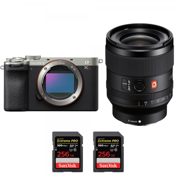 Sony A7CR Silver + FE 35mm f/1.4 GM + 2 SanDisk 256GB Extreme PRO UHS-II SDXC 300 MB/s Sony Sony A7CR 3.574,00 € MCZ DIRECT