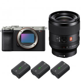 Sony A7CR Silver + FE 35mm f/1.4 GM + 3 Sony NP-FZ100-1
