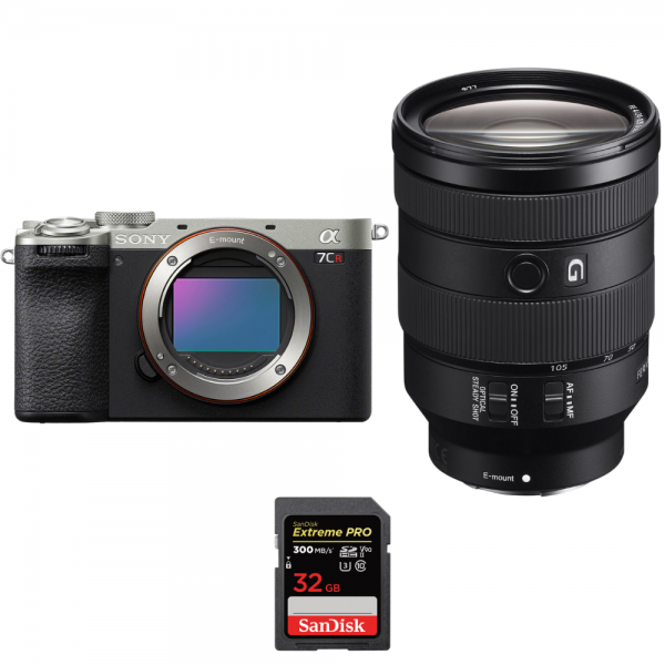 Sony A7CR Silver + FE 24-105mm f/4 G OSS + 1 SanDisk 32GB Extreme PRO UHS-II SDXC 300 MB/s Sony Sony A7CR 2.887,00 € MCZ DIRECT