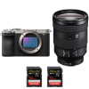Sony A7CR Silver + FE 24-105mm f/4 G OSS + 2 SanDisk 32GB Extreme PRO UHS-II SDXC 300 MB/s - Appareil Photo Hybride|MCZ DIRECT