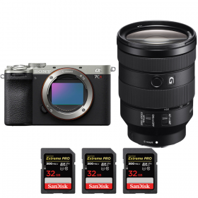 Sony A7CR Silver + FE 24-105mm f/4 G OSS + 3 SanDisk 32GB Extreme PRO UHS-II SDXC 300 MB/s-1