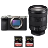 Sony A7CR Silver + FE 24-105mm f/4 G OSS + 2 SanDisk 64GB Extreme PRO UHS-II SDXC 300 MB/s - Appareil Photo Hybride|MCZ DIRECT