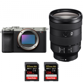 Sony A7CR Silver + FE 24-105mm f/4 G OSS + 2 SanDisk 128GB Extreme PRO UHS-II SDXC 300 MB/s-1