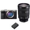 Sony A7CR Silver + FE 24-105mm f/4 G OSS + 1 Sony NP-FZ100|MCZ DIRECT