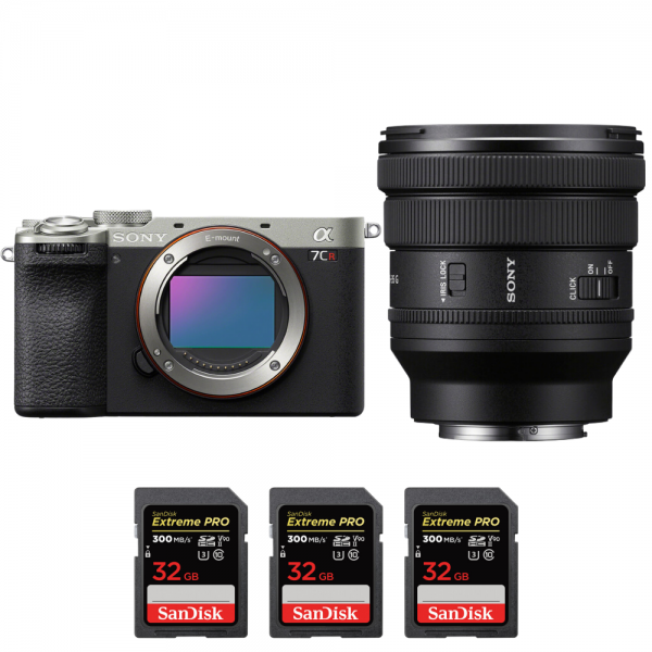 Sony A7CR Silver + FE PZ 16-35mm f/4 G + 3 SanDisk 32GB Extreme PRO UHS-II SDXC 300 MB/s-1