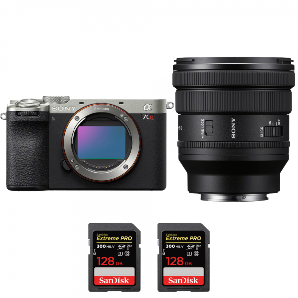 Sony A7CR Silver + FE PZ 16-35mm f/4 G + 2 SanDisk 128GB Extreme PRO UHS-II SDXC 300 MB/s|MCZ DIRECT