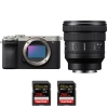 Sony A7CR Silver + FE PZ 16-35mm f/4 G + 2 SanDisk 256GB Extreme PRO UHS-II SDXC 300 MB/s - Appareil Photo Hybride|MCZ DIRECT