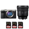 Sony A7CR Silver + FE PZ 16-35mm f/4 G + 3 SanDisk 256GB Extreme PRO UHS-II SDXC 300 MB/s|MCZ DIRECT