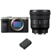Sony A7CR Silver + FE PZ 16-35mm f/4 G + 1 Sony NP-FZ100|MCZ DIRECT