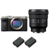 Sony A7CR Silver + FE PZ 16-35mm f/4 G + 2 Sony NP-FZ100|MCZ DIRECT